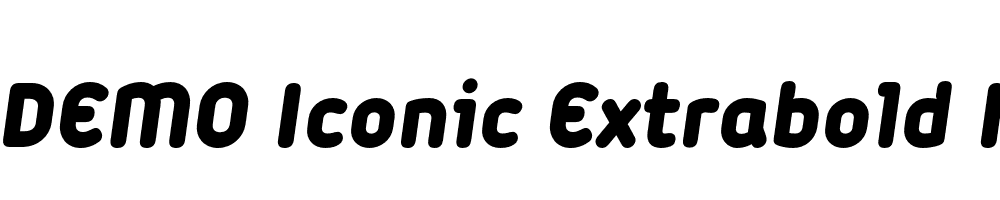 FSP DEMO Iconic Extrabold Italic