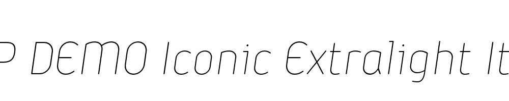 FSP DEMO Iconic Extralight Italic