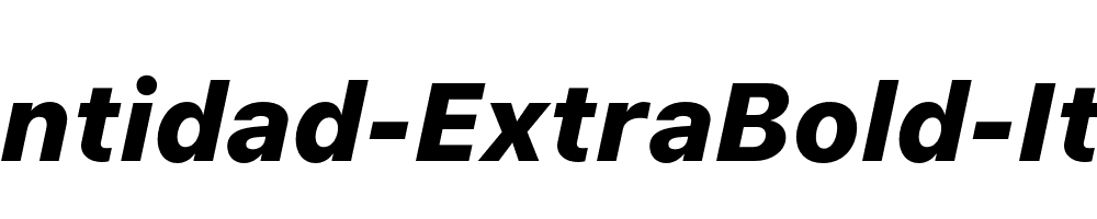 Identidad-ExtraBold-Italic