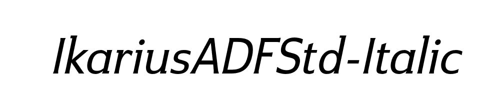 IkariusADFStd-Italic