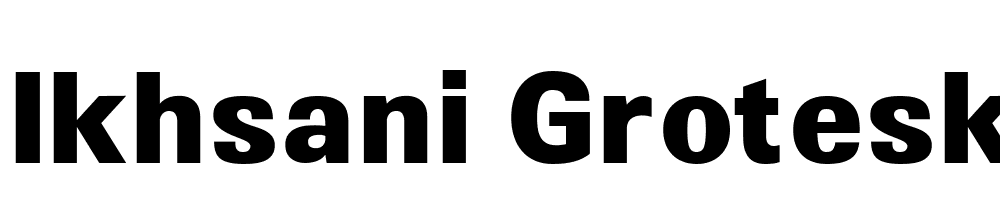 Ikhsani Grotesk