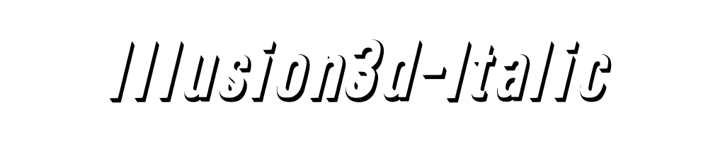 Illusion3d-Italic