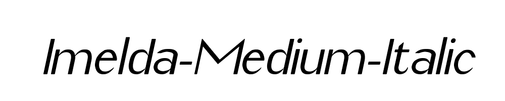 Imelda-Medium-Italic