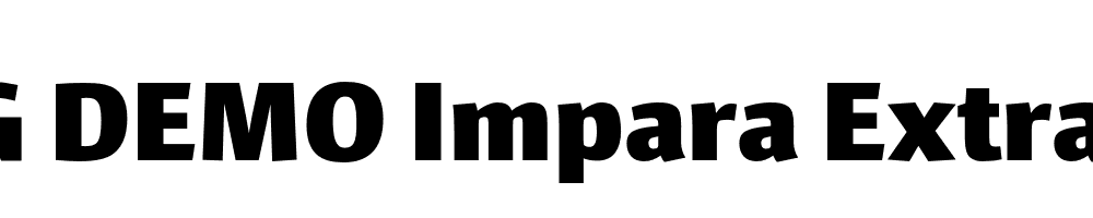  DEMO Impara ExtraBold Regular