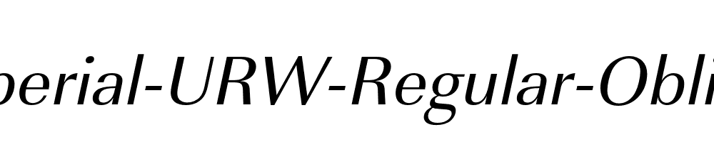 Imperial-URW-Regular-Oblique