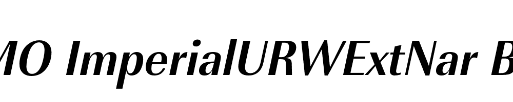 FSP DEMO ImperialURWExtNar Bold Italic