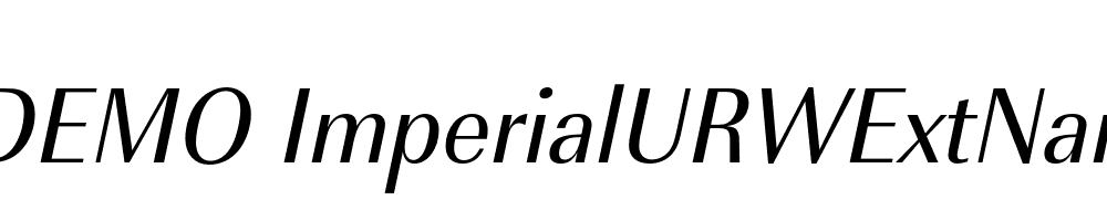 FSP DEMO ImperialURWExtNar Italic