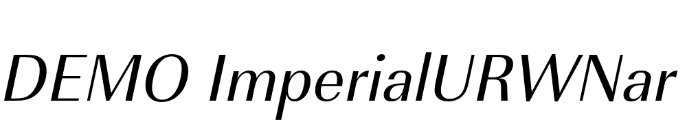 FSP DEMO ImperialURWNar Italic