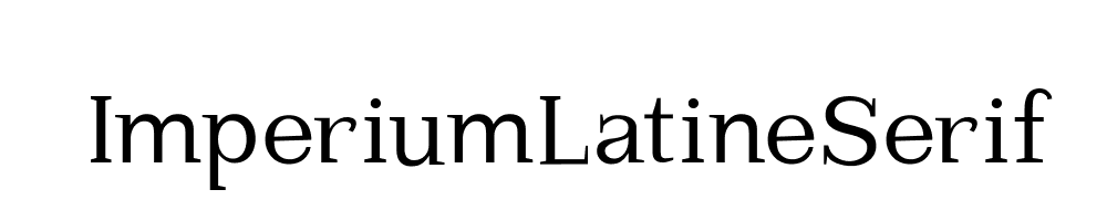 ImperiumLatineSerif