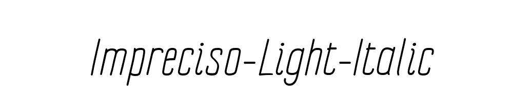 Impreciso-Light-Italic