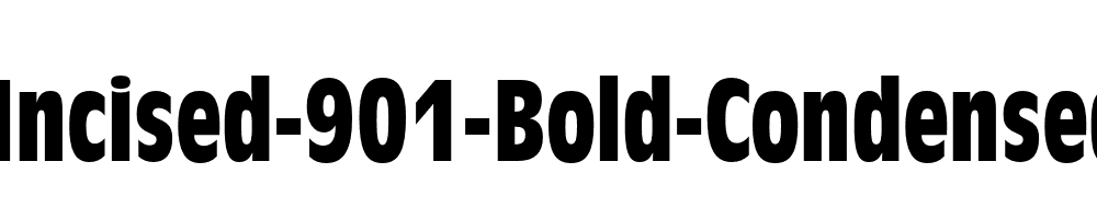 Incised-901-Bold-Condensed