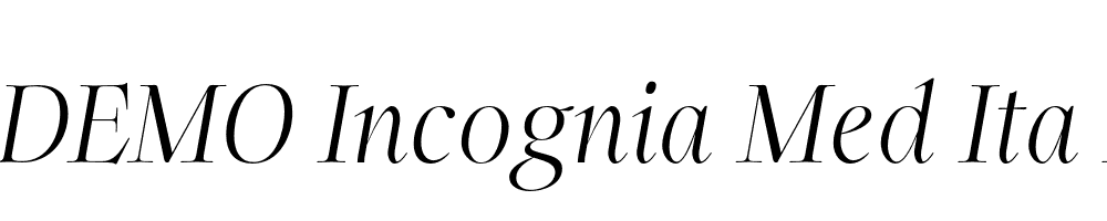 FSP DEMO Incognia Med Ita Italic