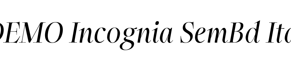 FSP DEMO Incognia SemBd Ita Italic