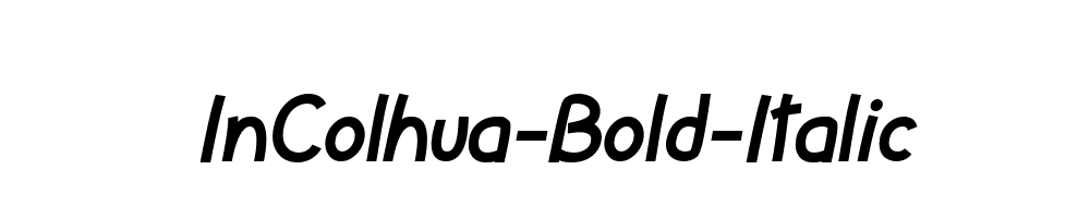 InColhua-Bold-Italic