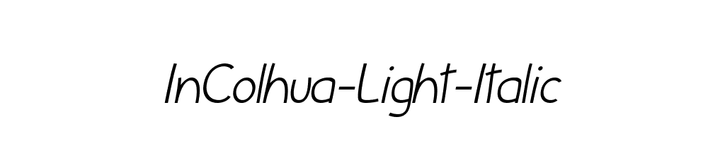 InColhua-Light-Italic