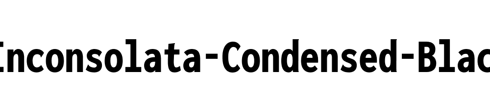 Inconsolata-Condensed-Black