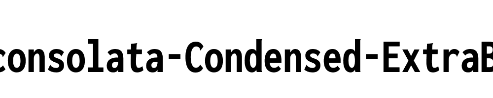 Inconsolata-Condensed-ExtraBold