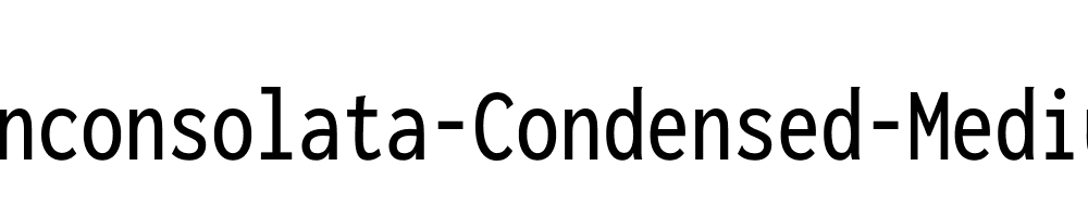 Inconsolata-Condensed-Medium