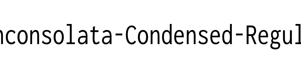 Inconsolata-Condensed-Regular