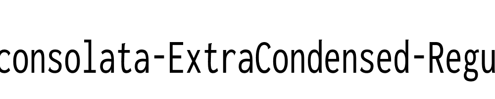 Inconsolata-ExtraCondensed-Regular