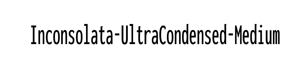 Inconsolata-UltraCondensed-Medium