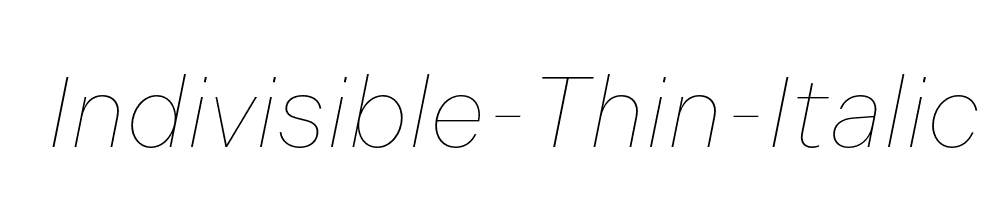 Indivisible-Thin-Italic