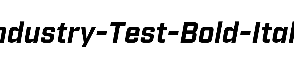 Industry-Test-Bold-Italic