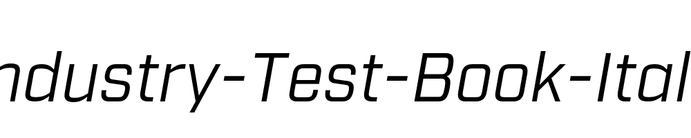 Industry-Test-Book-Italic