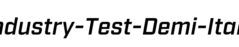 Industry-Test-Demi-Italic