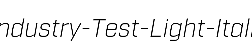 Industry-Test-Light-Italic