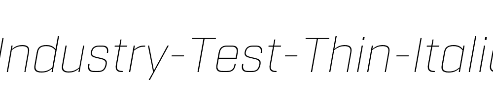 Industry-Test-Thin-Italic