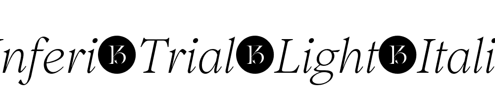 Inferi-Trial-Light-Italic