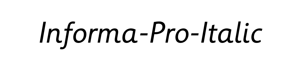 Informa-Pro-Italic