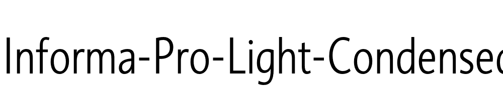 Informa-Pro-Light-Condensed