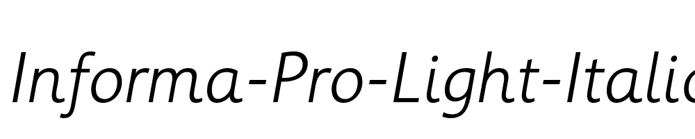 Informa-Pro-Light-Italic