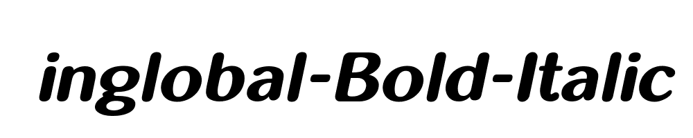 inglobal-Bold-Italic