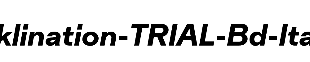 Inklination-TRIAL-Bd-Italic