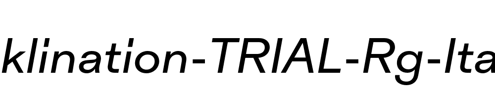 Inklination-TRIAL-Rg-Italic