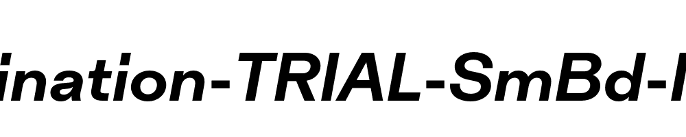 Inklination-TRIAL-SmBd-Italic