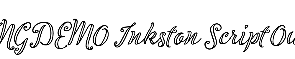  DEMO Inkston Script Outline Regular