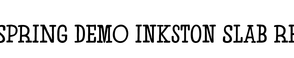  DEMO Inkston Slab Regular