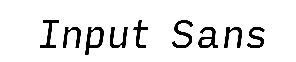 Input Sans