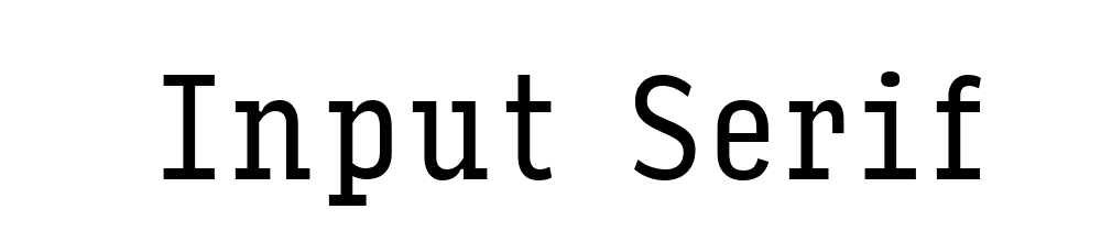 Input Serif