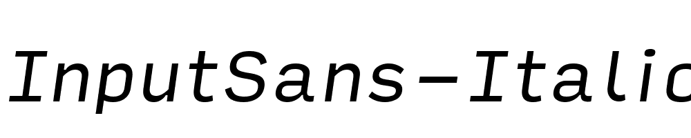 InputSans-Italic