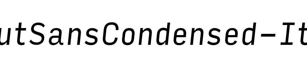 InputSansCondensed-Italic