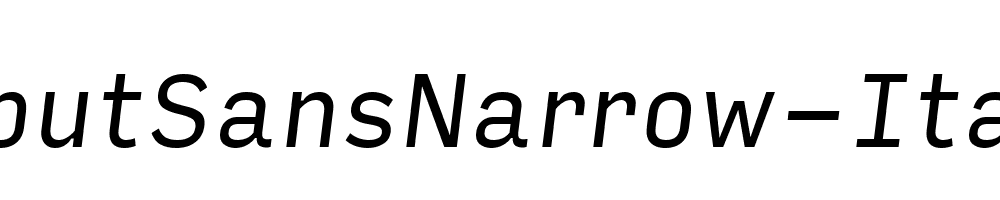 InputSansNarrow-Italic