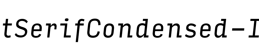 InputSerifCondensed-Italic