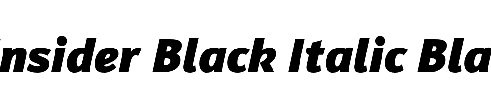  DEMO Insider Black Italic Black Italic