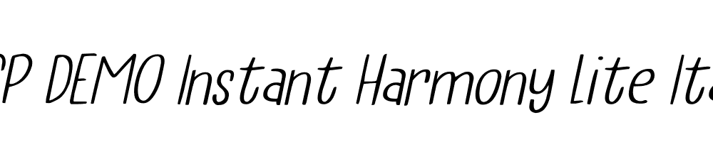 FSP DEMO Instant Harmony Lite Italic