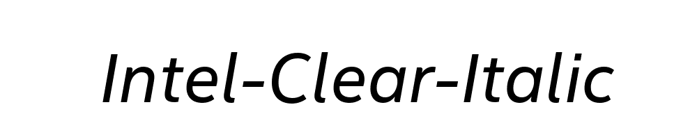 Intel-Clear-Italic